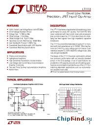 Datasheet LT1113A manufacturer Linear