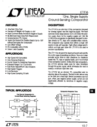 Datasheet LT1116 manufacturer Linear