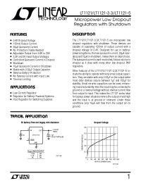 Datasheet LT1121-5 manufacturer Linear