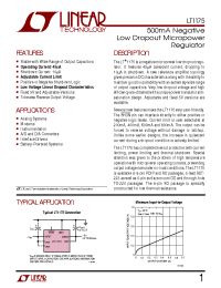 Datasheet LT1175CN8 manufacturer Linear