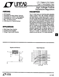 Datasheet LT117AHV manufacturer Linear