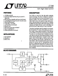 Datasheet LT1188 manufacturer Linear