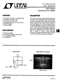 Datasheet LT118A manufacturer Linear