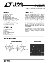 Datasheet LT1208CS8 manufacturer Linear