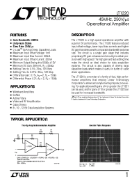 Datasheet LT1220C производства Linear