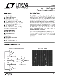 Datasheet LT1225CN8 manufacturer Linear