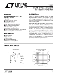 Datasheet LT1227MJ8 manufacturer Linear