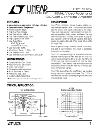 Datasheet LT1251CN manufacturer Linear