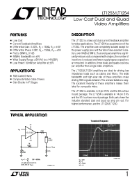 Datasheet LT1253 manufacturer Linear