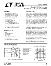 Datasheet LT1307BCS8 manufacturer Linear