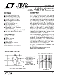 Datasheet LT1307IS8 manufacturer Linear