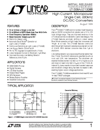 Datasheet LT1308A manufacturer Linear