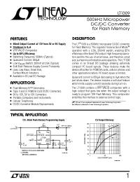 Datasheet LT1309CS8 manufacturer Linear