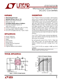 Datasheet LT1317 manufacturer Linear