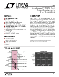 Datasheet LT1381I manufacturer Linear