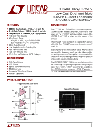 Datasheet LT1399 manufacturer Linear