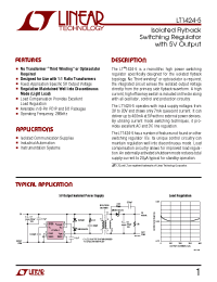 Datasheet LT1424-5 manufacturer Linear