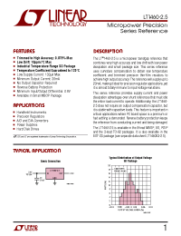 Datasheet LT1460BIN8-2.5 manufacturer Linear