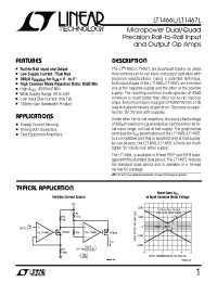 Datasheet LT1466LCS8 manufacturer Linear