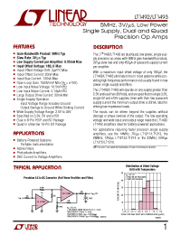 Datasheet LT1493CS производства Linear