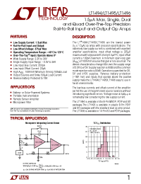 Datasheet LT1496CS производства Linear