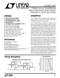 Datasheet LT1498CS8 manufacturer Linear