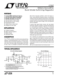 Datasheet LT1507IS8-3.3 производства Linear