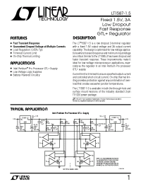 Datasheet LT1587-1.5 manufacturer Linear