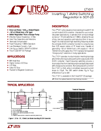 Datasheet LT1611CS5 производства Linear