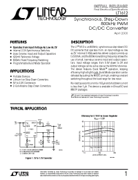 Datasheet LT1612 manufacturer Linear