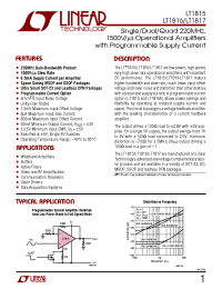 Datasheet LT1816IS8 производства Linear