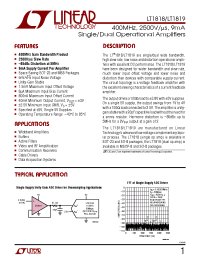 Datasheet LT1819IMS8 manufacturer Linear