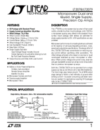 Datasheet LT2078IS8 производства Linear