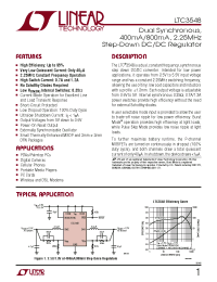 Datasheet LT3407 manufacturer Linear