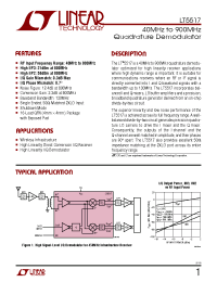 Datasheet LT5506 производства Linear