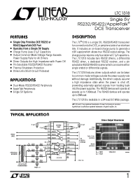 Datasheet LTC1318CSW производства Linear