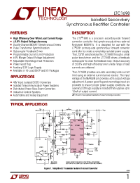 Datasheet LTC1698IS manufacturer Linear