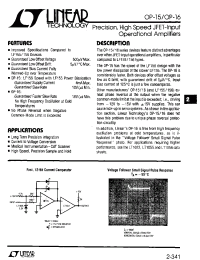 Datasheet OP-15B manufacturer Linear
