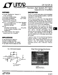 Datasheet OP-16AH manufacturer Linear