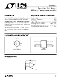 Datasheet RH1056A manufacturer Linear