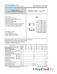 Datasheet B170 manufacturer Lite-On