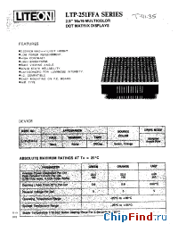 Datasheet LTP251FFA manufacturer Lite-On