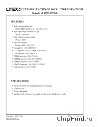 Datasheet LTV-352T manufacturer Lite-On