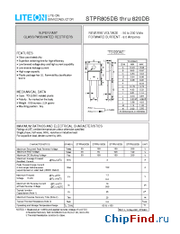 Datasheet STPR805DB manufacturer Lite-On
