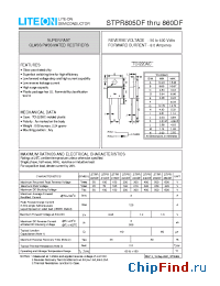Datasheet STPR810DF manufacturer Lite-On