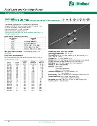 Datasheet 0219001.A manufacturer Littelfuse
