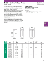 Datasheet 100E-1C-15.5 manufacturer Littelfuse