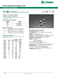 Datasheet 23501.6 manufacturer Littelfuse