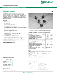 Datasheet 5KP18A производства Littelfuse