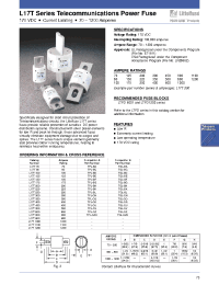 Datasheet L17T200 manufacturer Littelfuse